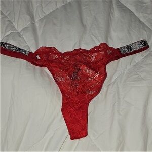 Victoria Secret Very Sexy Thong, Nwts Sz Medium Bling!!